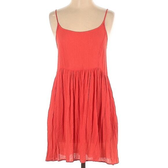Forever 21 Coral Red Spaghetti Strap  Dress Size Small - Picture 2 of 6
